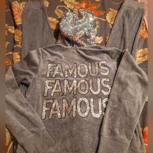 One piece Velour Sweat Suit